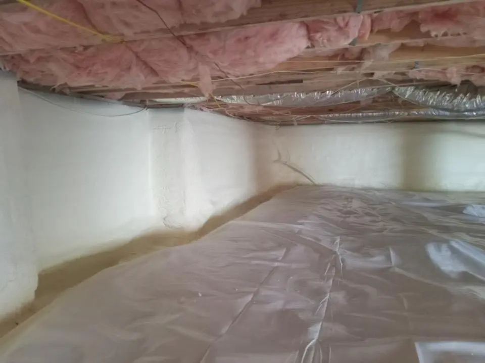 Crawl space encapsulation with closed-cell spray foam for Attic Insulation in University City